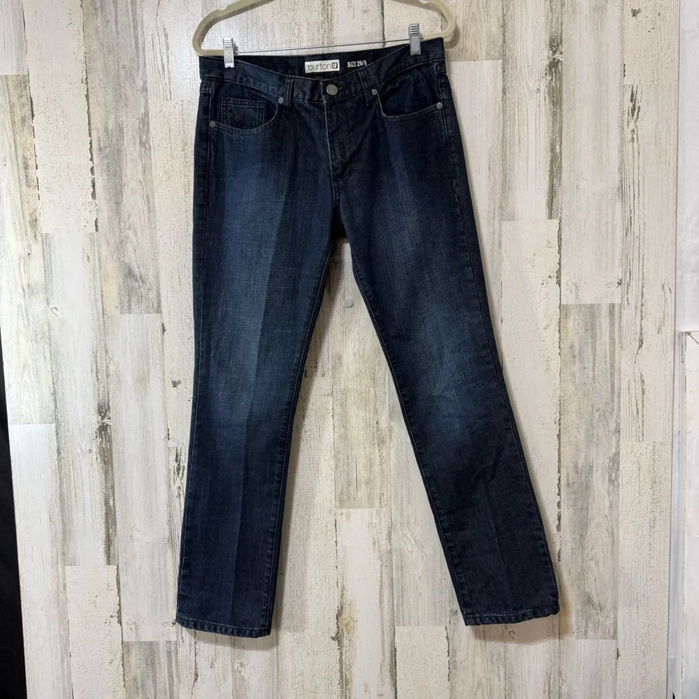 Burton Women's Dark Blue Straight Leg Jeans - Picture 2 of 10